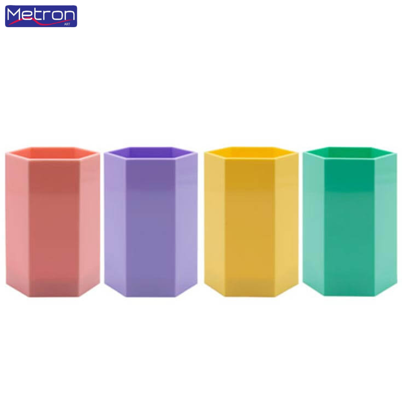 Pencil Case Polygon in Pastel Colors - Metron