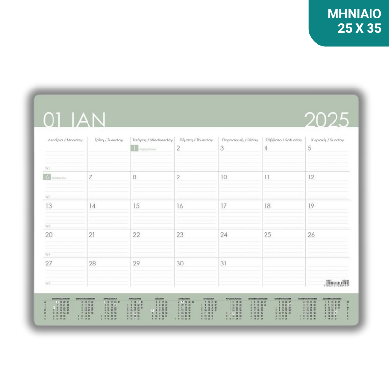 Calendar 2022 flexi Daily 12 month 12x17 - Next 