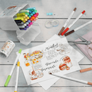 Ohuhu Art Marker Σετ 40 Μαρκαδόρων με Βάση το Νερό Brush & Fineliner