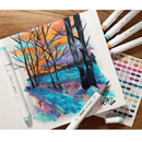 Σετ Μαρκαδόροι Art Markers με Βάση το Οινόπνευμα 24 Χρώματα - Ohuhu