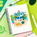 Σετ 6 Μαρκαδόρων Οινοπνεύματος Honolulu σε Basic Tones - Ohuhu