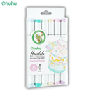 Ohuhu Honolulu Alcohol Art Markers Σετ 6 Pastel Χρωμάτων Brush & Chisel