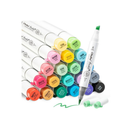 Ohuhu Honolulu Alcohol Art Markers Σετ Μαρκαδόρων 24 Βασικών Χρωμάτων Brush & Chisel - Ohuhu Y30-80404-23