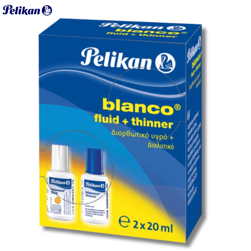 Correction Liquid PELIKAN BLANCO Fluid, 20ml with Brush.