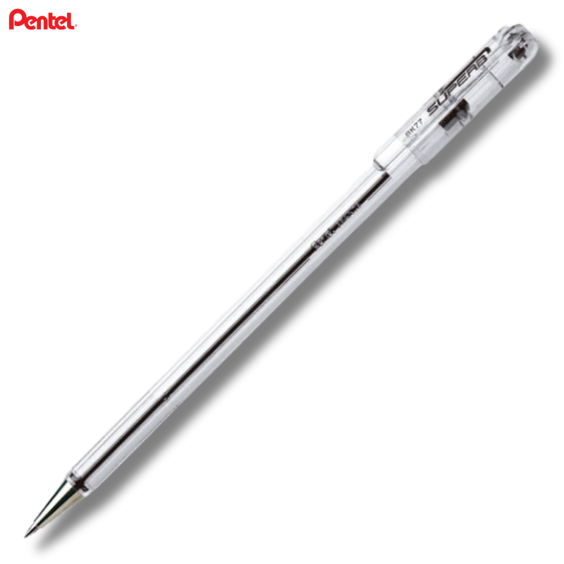 Στυλό Διαρκείας Μαύρο Superb BK77 0.7mm - Pentel