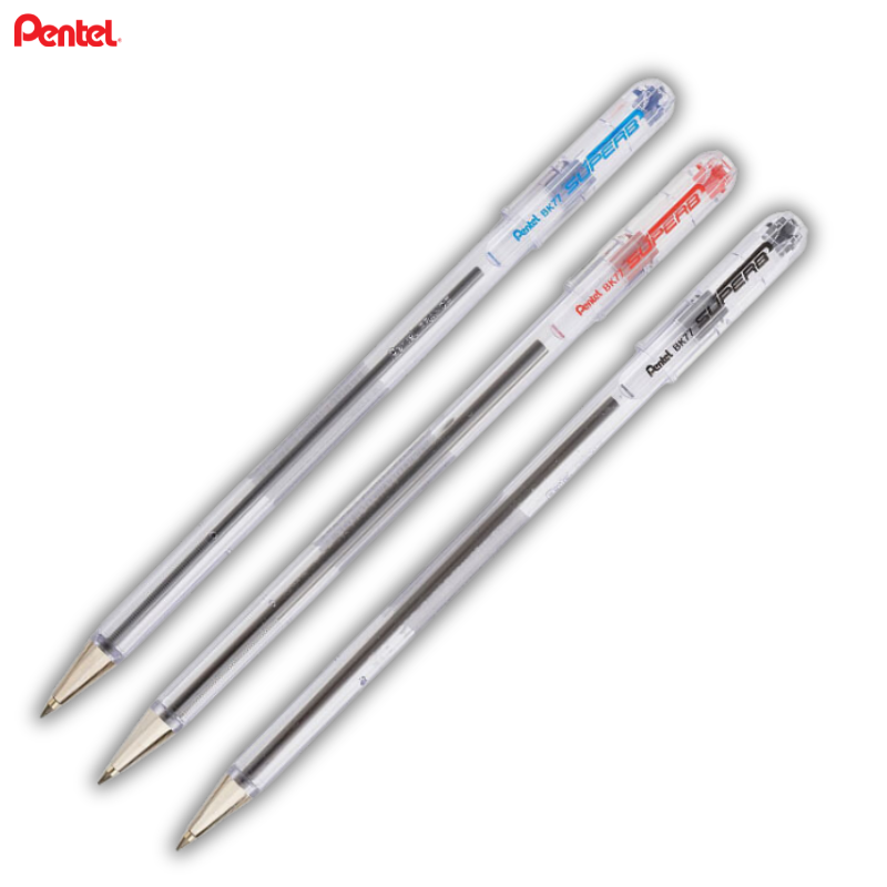 PENTEL SUPERB BK77 Permanent Pen, 0.7mm