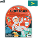 Βιβλίο Ζωγραφικής με Αυτοκόλλητα "Διάστημα" - Petit Collage