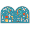 Βιβλίο Ζωγραφικής με Αυτοκόλλητα "Διάστημα" - Petit Collage