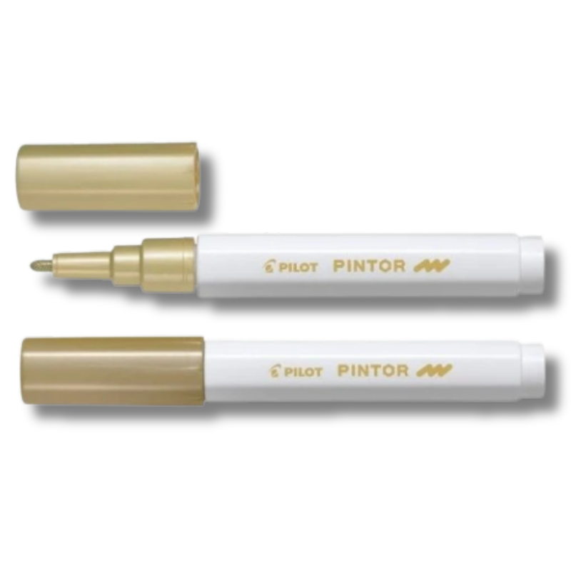 Μαρκαδόρος Ανεξίτηλος Χρυσός 1,0mm Pintor Fine - Pilot