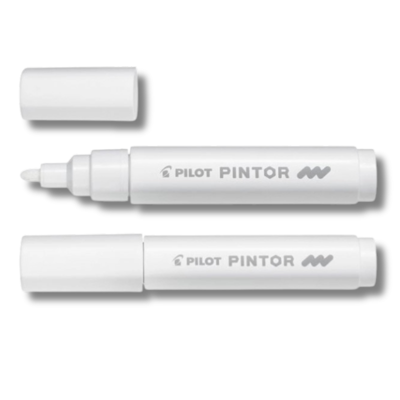 Μαρκαδόρος Ανεξίτηλος Άσπρος 1,4mm Pintor Medium - Pilot