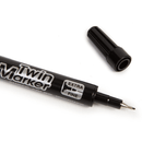 Μαρκαδόρος Ανεξίτηλος Μαύρος Με Διπλή Μύτη "Twin Marker" - Pilot