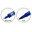 Μαρκαδόρος Ανεξίτηλος Μπλέ Με Διπλή Μύτη "Twin Marker" - Pilot