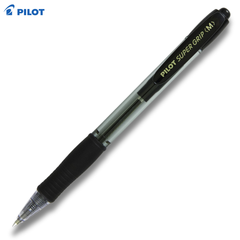 Στυλό Διαρκείας Super Grip Medium 1.0mm Μαύρο BPGP-10R-M-B - Pilot