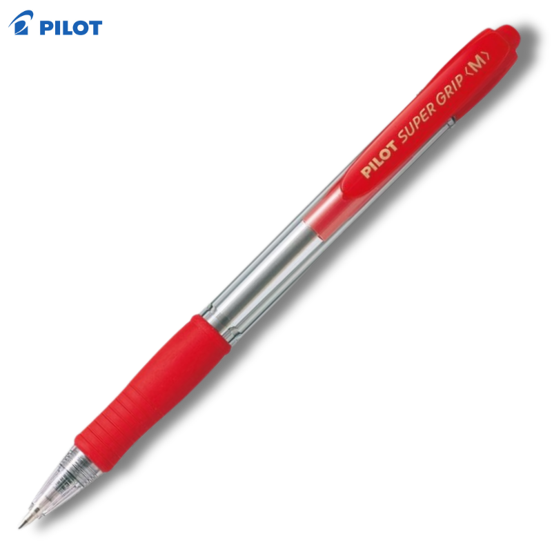 Στυλό Διαρκείας Super Grip Medium 1.0mm Κόκκινο BPGP-10R-M-R - Pilot
