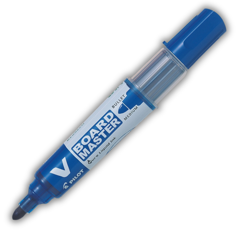 Μαρκαδόρος Ασπροπίνακα Μπλέ με Αμπούλα Medium VBoard Master - Pilot