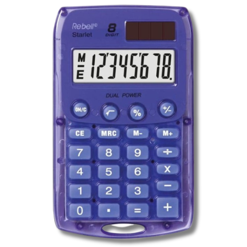 Office Calculator 8 digits, Battery - Luna