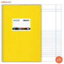 Σχολικό Τετράδιο Β5 Κίτρινο Μ/Φ (Μισού Φύλλου) 50 Φύλλων - Salko Paper