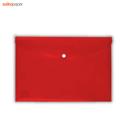 Φάκελος A5 Κόκκινος Διάφανος Πλαστικός με Κουμπί - Salko Paper