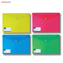 Φάκελος A4 Διάφανος Πλαστικός με Κουμπί  και Ετικέτα - Salko Paper