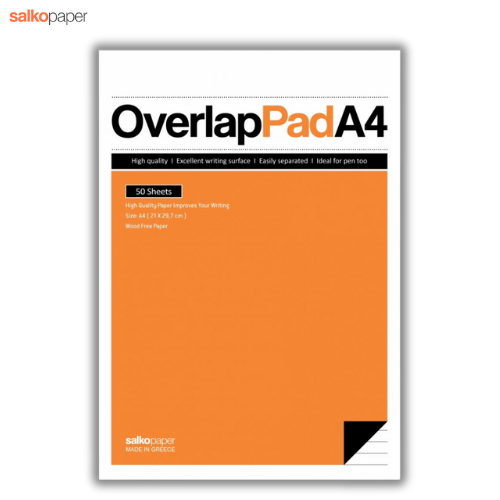 Writing pad A4 Overlap 50 Pages Striped - Salko