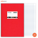 Σχολικό Τετράδιο Β5 Κόκκινο Μεγάλο Καρέ (Μ/Κ) 50 Φύλλων - Salko Paper