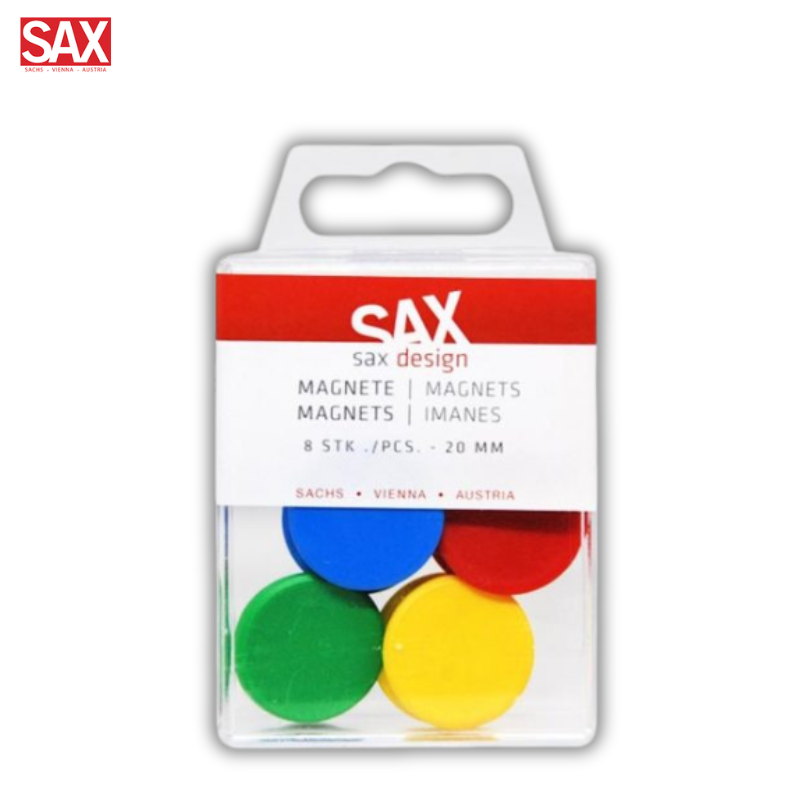 Whiteboard Magnets 2cm 8Pcs - Sax