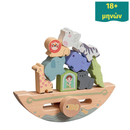 Ξύλινο Καράβι Ισορροπίας με Ζωάκια SKAG