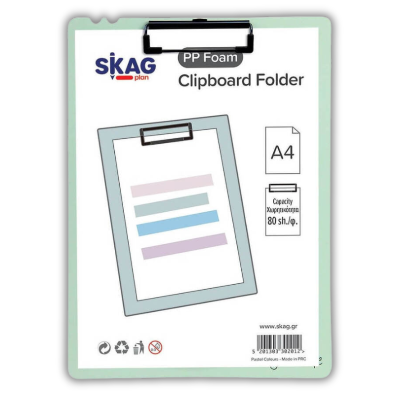 Ντοσιέ με Πιάστρα Foam Clipboard - Skag