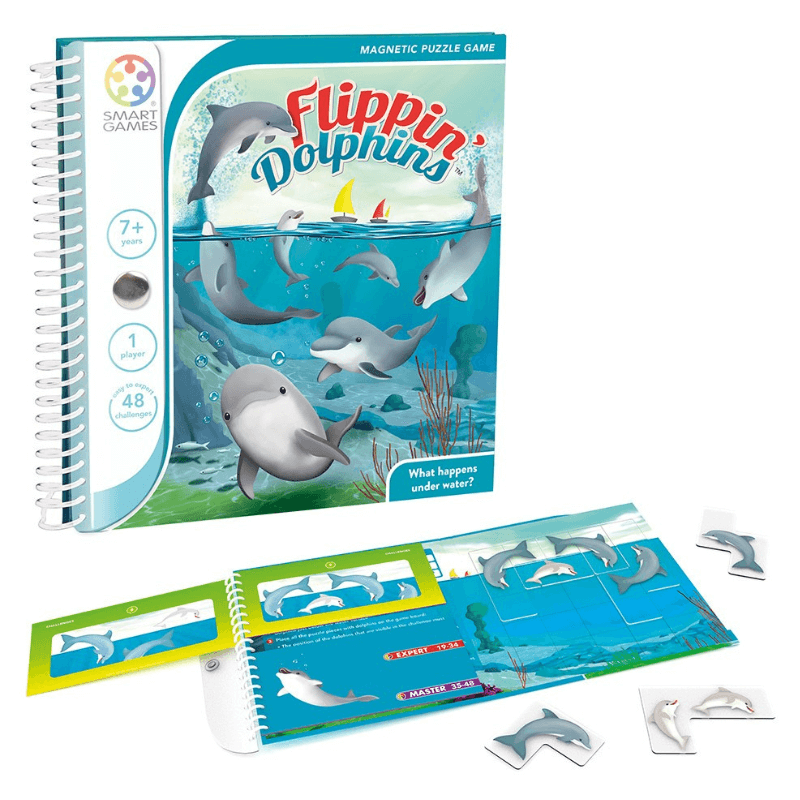 "Flippin Dolphins" Magnetic Logic Board - Smart Games