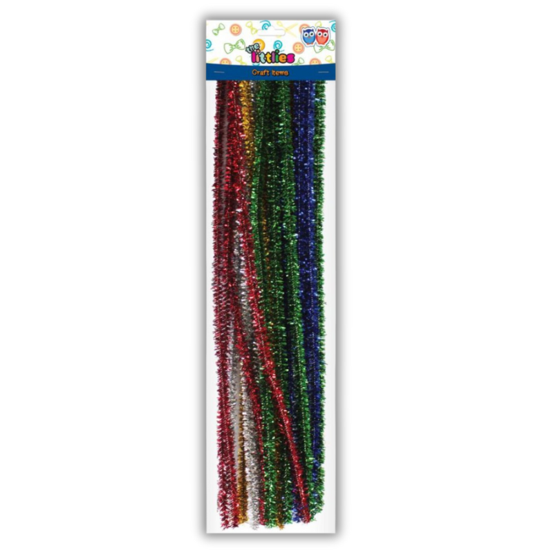 Pipe Wire Metallic Colors 0.6x30cm 50Pcs - FabiCraft