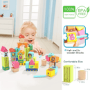 Top Bright Ξύλινα Τουβλάκια - Forest Animal Building Blocks