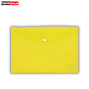 Φάκελος A5 Κίτρινος Διάφανος Πλαστικός με Κουμπί - Typotrust