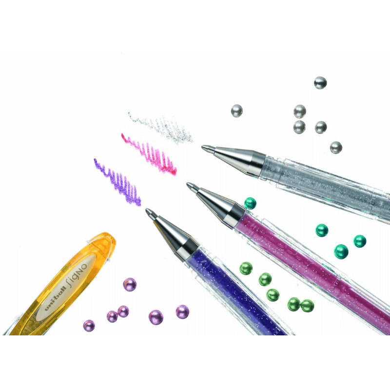 Gel Pen UNIBALL SIGNO SPARKLING 1.0mm 6 Colors 
