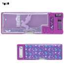 Κασετίνα με κουμπιά Retro Purple Pegasus- YOLO
