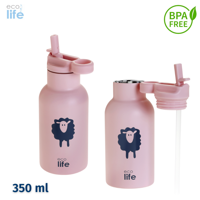 Kids Thermos Animals Sheep 350ml - Ecolife