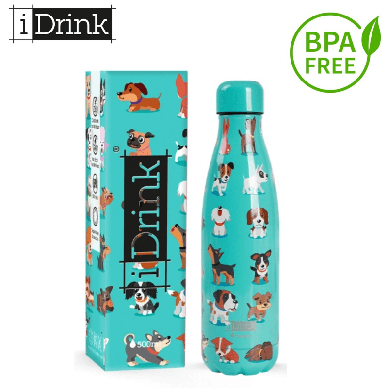 Ανοξείδωτο Παγούρι Θερμός BPA FREE, 500ml DOGS - I Drink