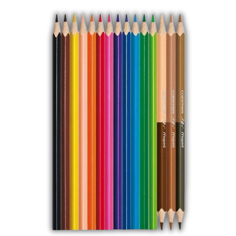 Color Peps World crayons 12pcs + 3Duo Earth Colors 832071 - Maped