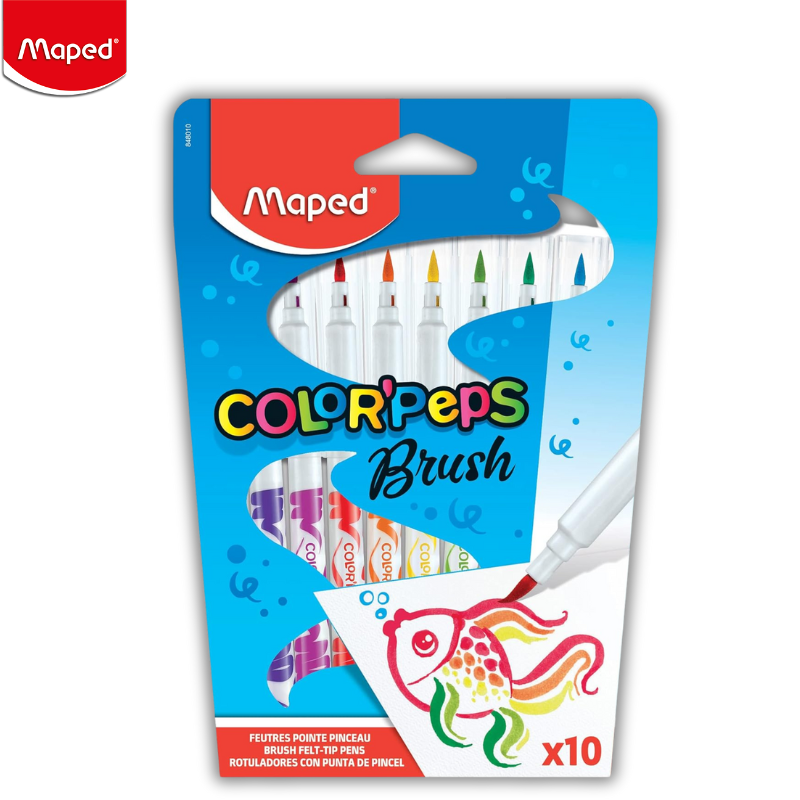 Μαρκαδόροι Ζωγραφικής Color’Peps Brush - Maped