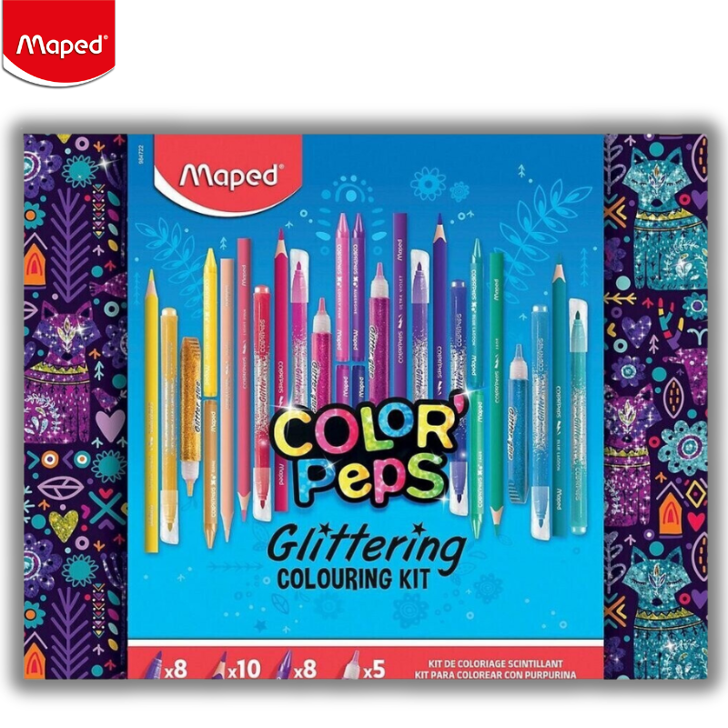 Σέτ Βαλιτσάκι Ζωγραφικής Color'Peps Glittering Colouring Kit - Maped