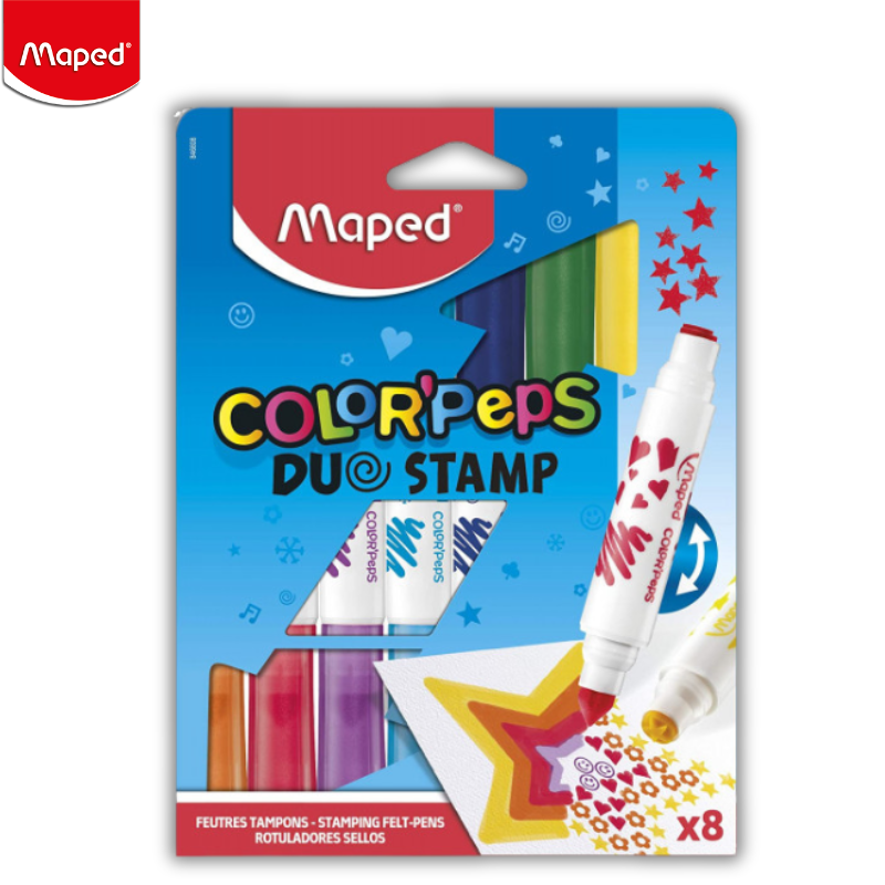 Μαρκαδόροι Ζωγραφικής Color’Peps Stamp - Maped