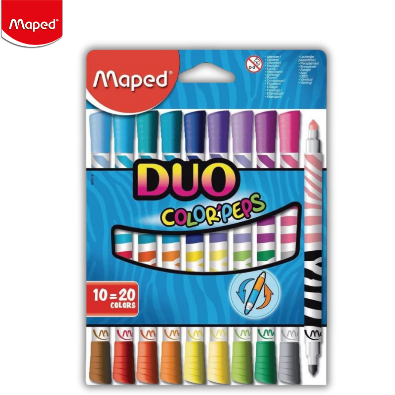 Colorpeps Duo Colors Paint Markers, 20 Colors - Maped