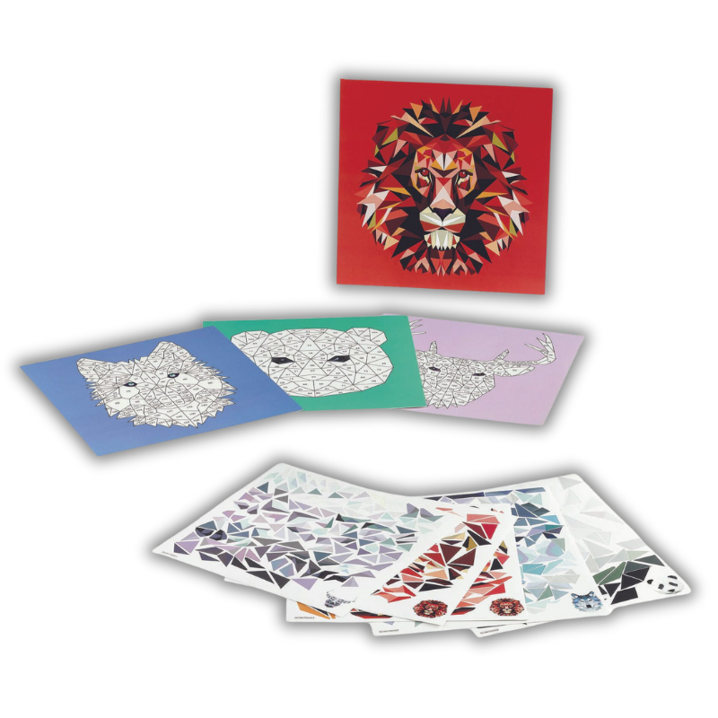 Κατασκευή με Αυτοκόλλητα Sticker Art Λύκος - Maped Creativ