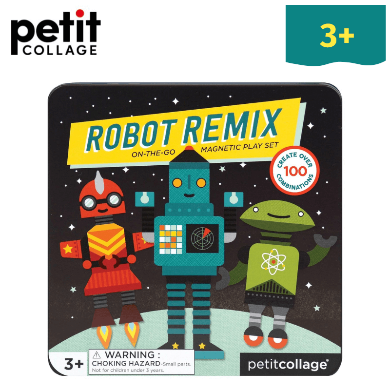 Petit Collage Μαγνητικό Σετ Παιχνιδιού Ρομπότ