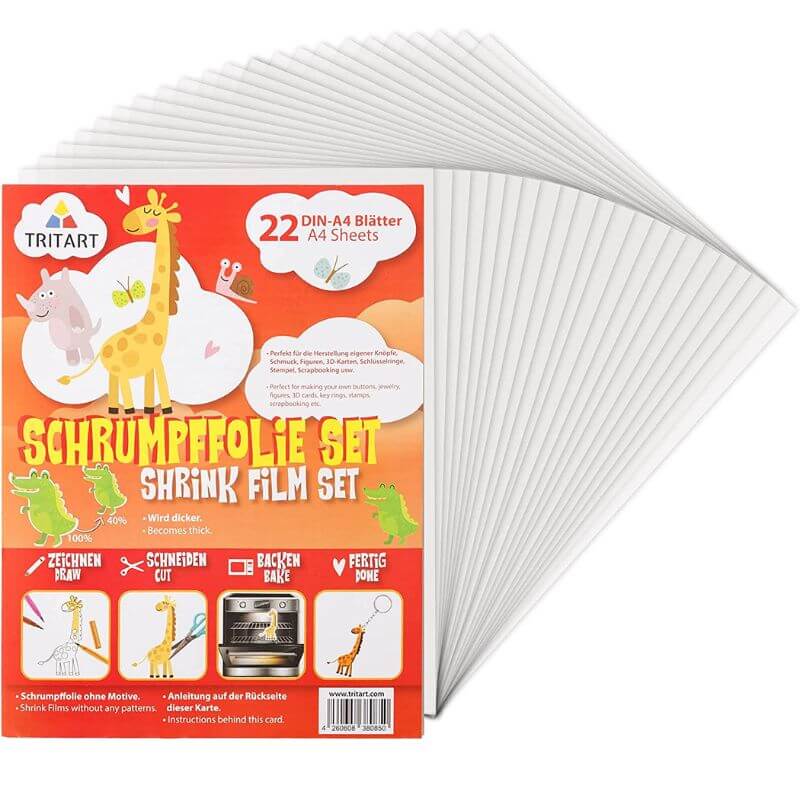 Shrink Paper Χαρτί Συρρίκνωσης Α4, 22 Φύλλα Πακέτο