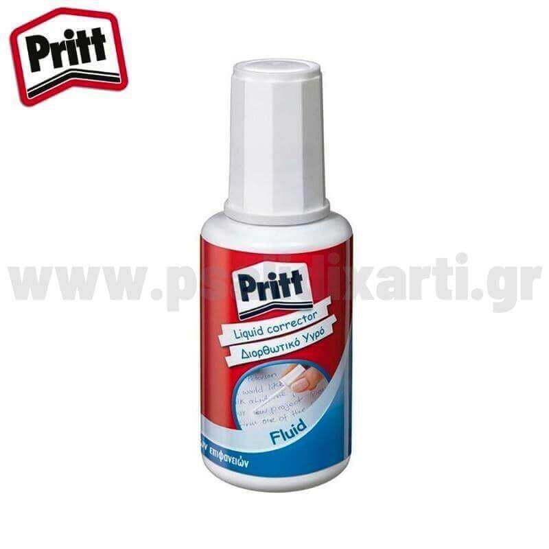 Διορθωτικό Υγρό PRITT Fluid, 20ml με Πινέλο Διορθωτικό Psalidixarti.gr