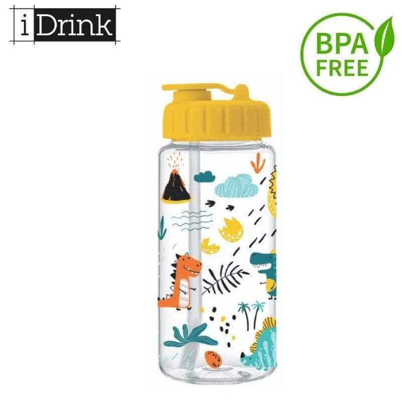 Παγούρι από Σκληρό Πλαστικό Tritan BPA FREE 400ml "Dino" Παγούρι από Σκληρό Πλαστικό