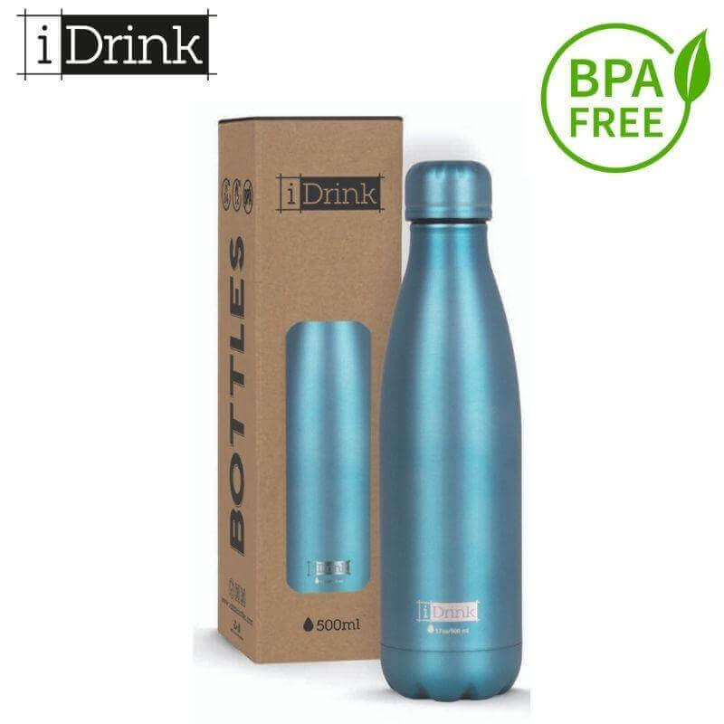 Ανοξείδωτο Παγούρι Θερμός BPA FREE, 500ml "Mat Green" - I Drink Παγούρι Psalidixarti.gr