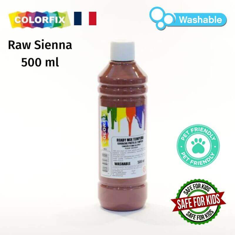 Σχολική Τέμπερα Ζωγραφικής Colorfix 500ml Raw Sienna