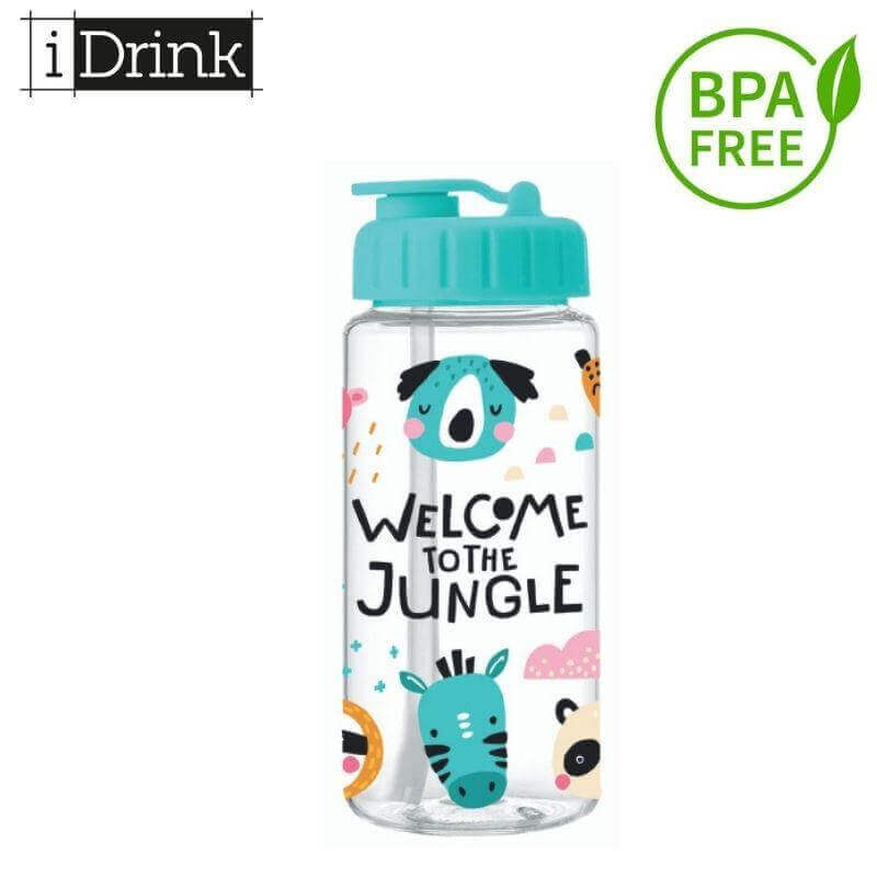 Psalidixarti.gr Παγούρι από Σκληρό Πλαστικό Tritan BPA FREE 400ml "Jungle" Παγούρι από Σκληρό Πλαστικό
