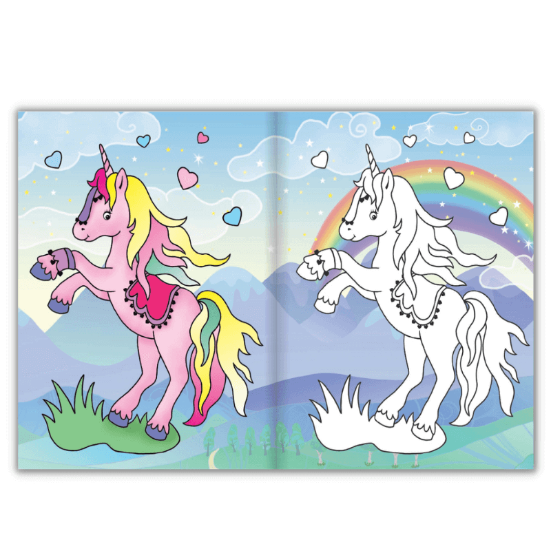 Βιβλίο Ζωγραφικής Unicorns Colours 1 - Susaeta